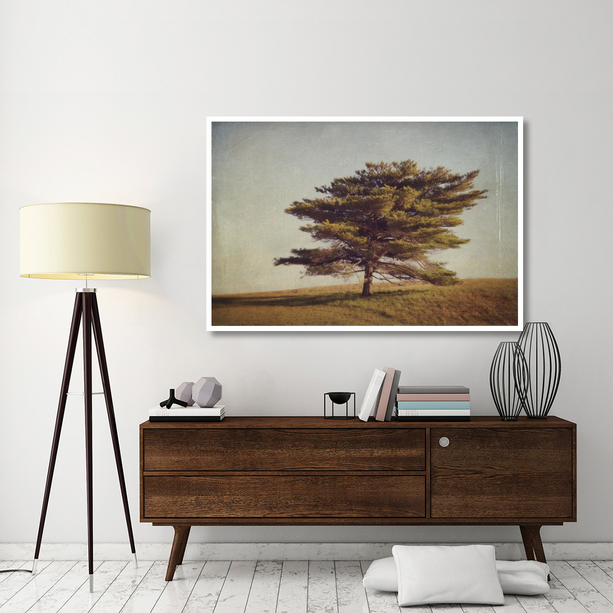 Windward Tree -Paper Art-62&quotx42"