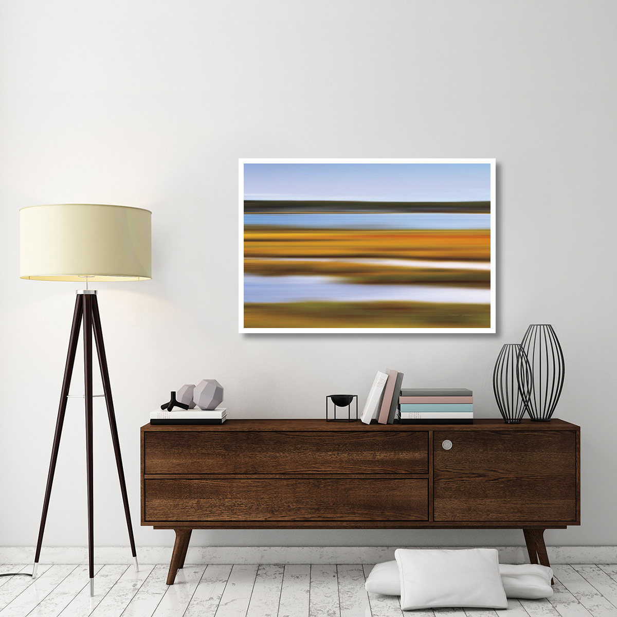 Autumn Marsh -Paper Art-50&quotx34"