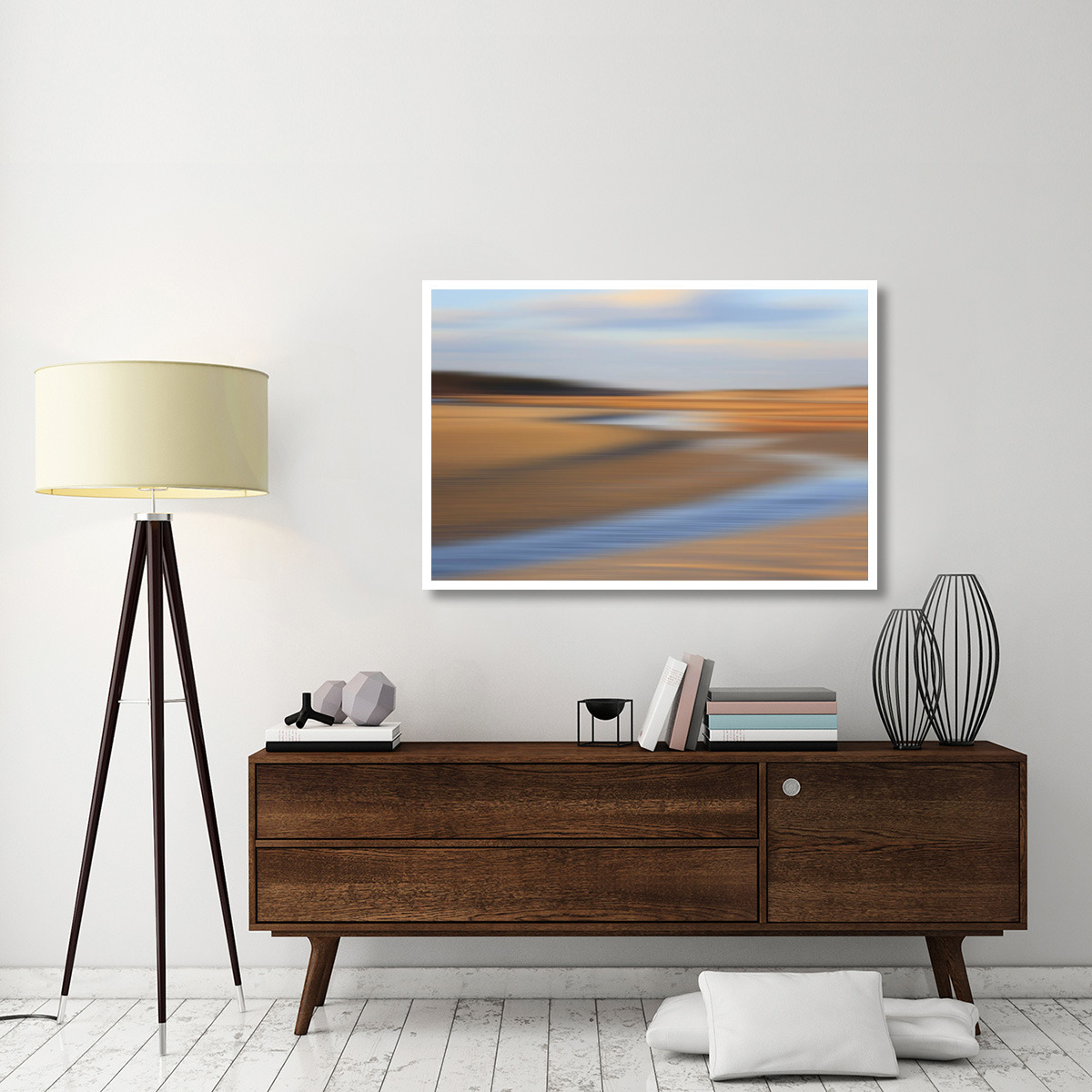 Low Tide -Paper Art-50&quotx34"