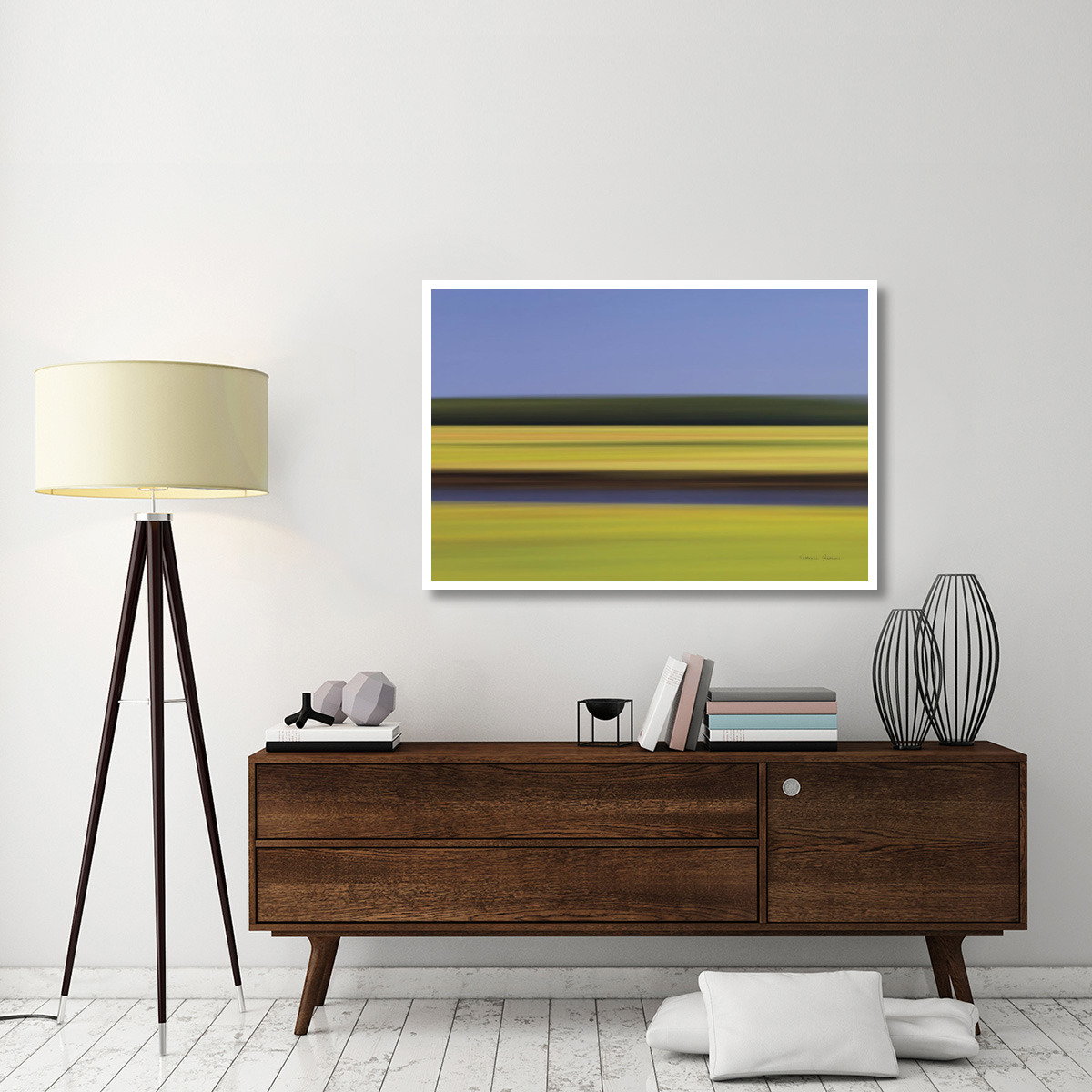 Midday Marsh -Paper Art-50&quotx34"