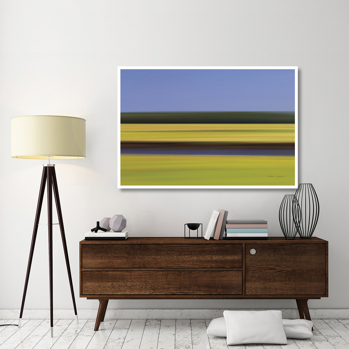 Midday Marsh -Paper Art-62&quotx42"