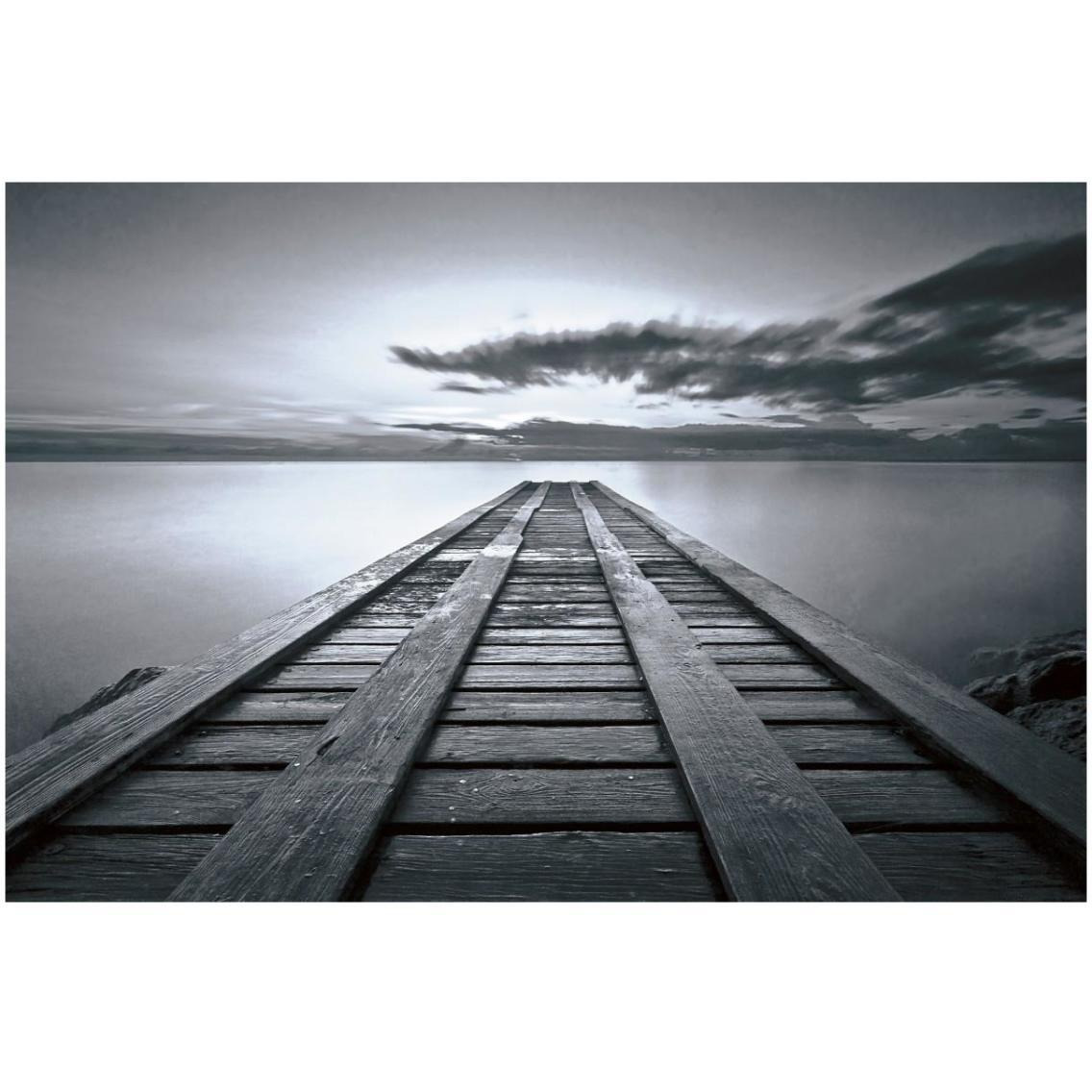 Cosmic Dock BW -Paper Art-32&quotx22"