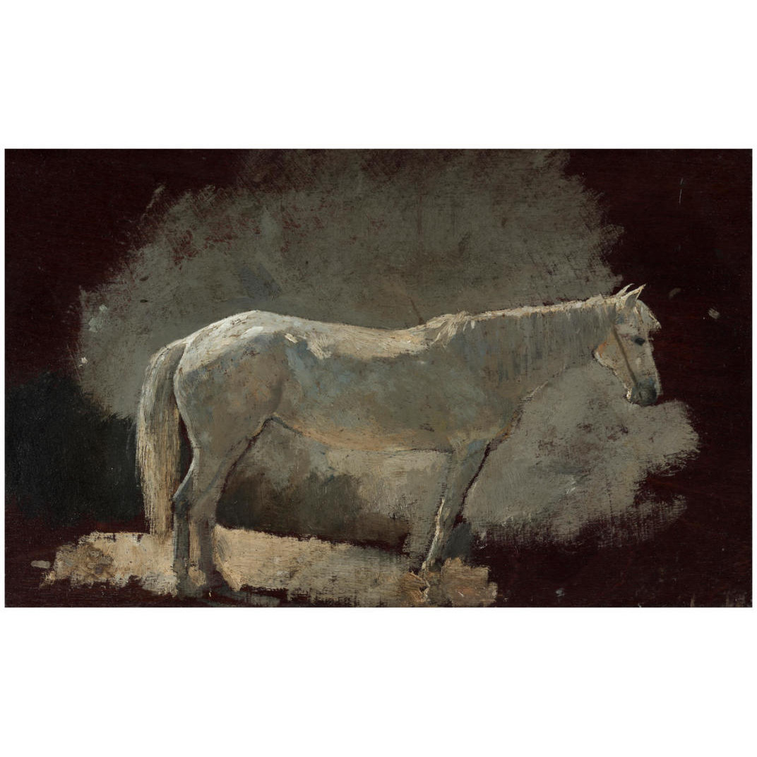 White Mare, c.1868 -Paper Art-32&quotx20.3"