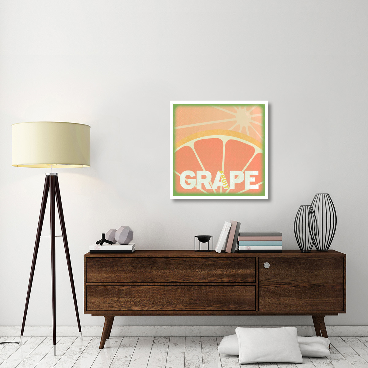 Citrus - Grapefruit -Paper Art-32&quotx32"