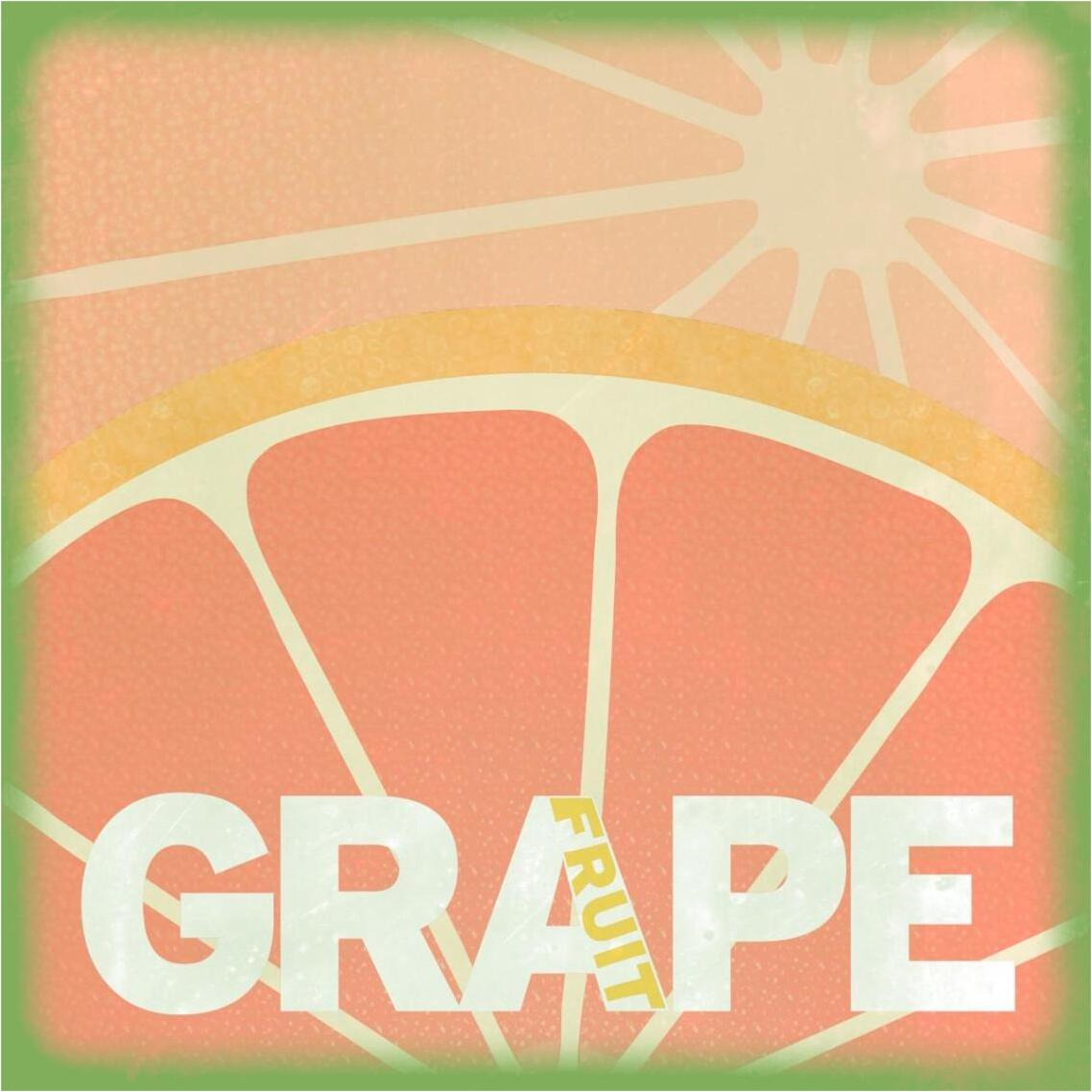 Citrus - Grapefruit -Paper Art-38&quotx38"