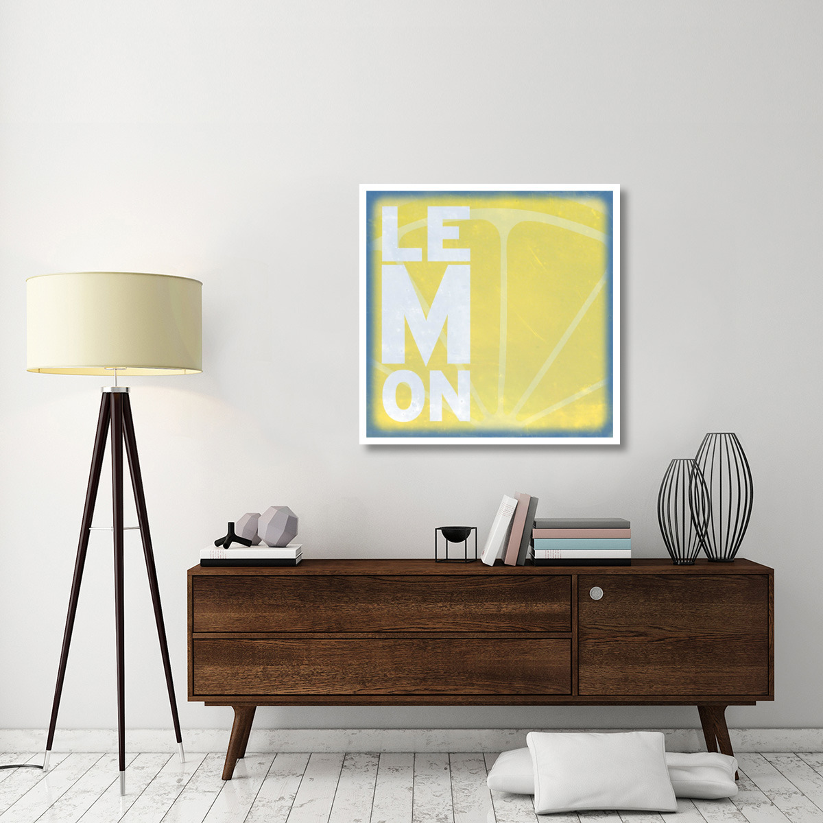 Citrus - Lemon -Paper Art-38&quotx38"