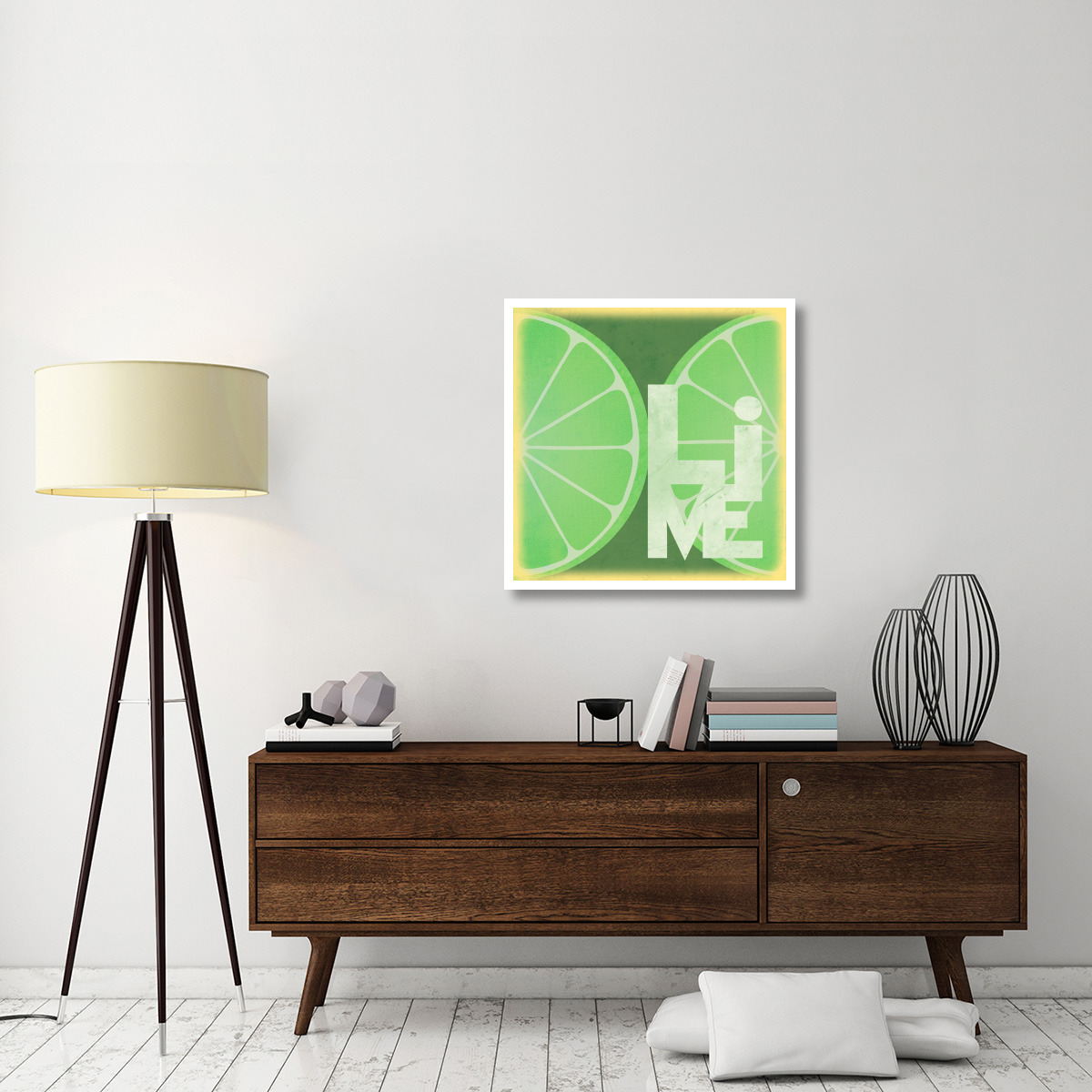 Citrus - Lime -Paper Art-32&quotx32"