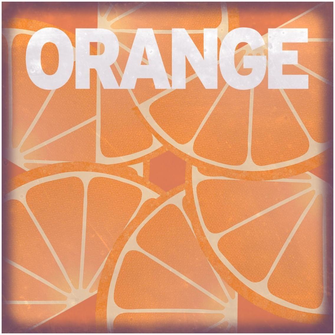 Citrus - Orange -Paper Art-32&quotx32"