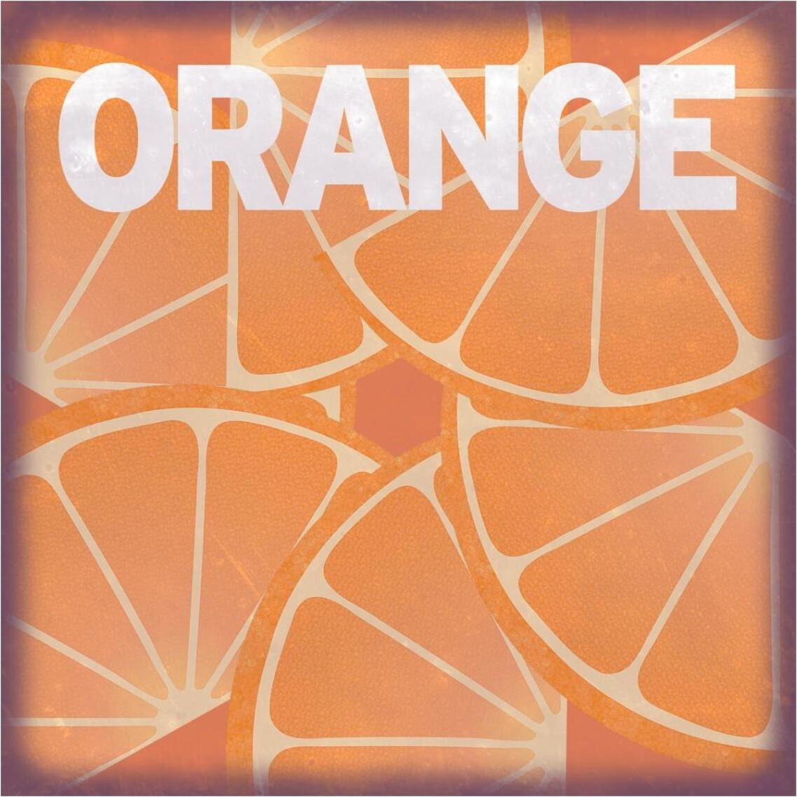 Citrus - Orange -Paper Art-38&quotx38"