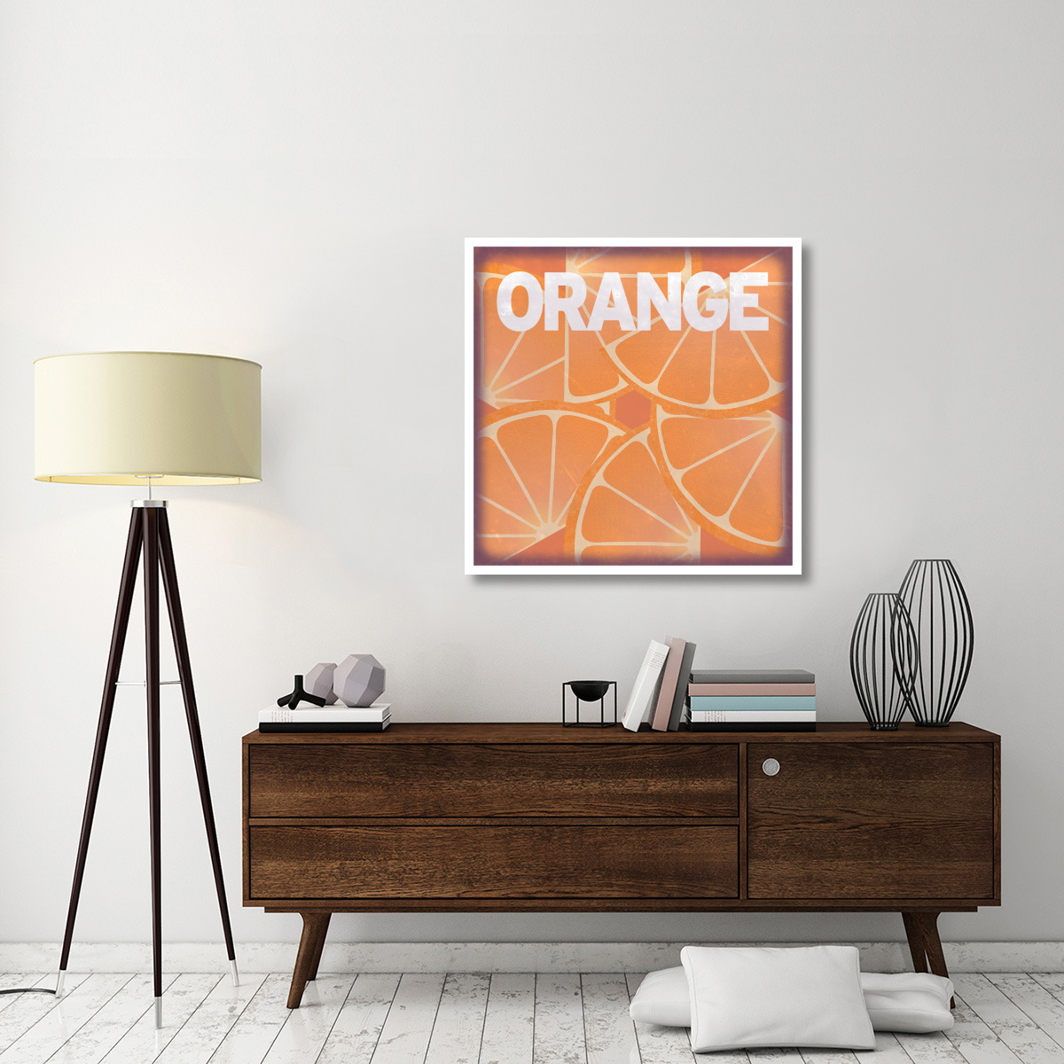 Citrus - Orange -Paper Art-38&quotx38"