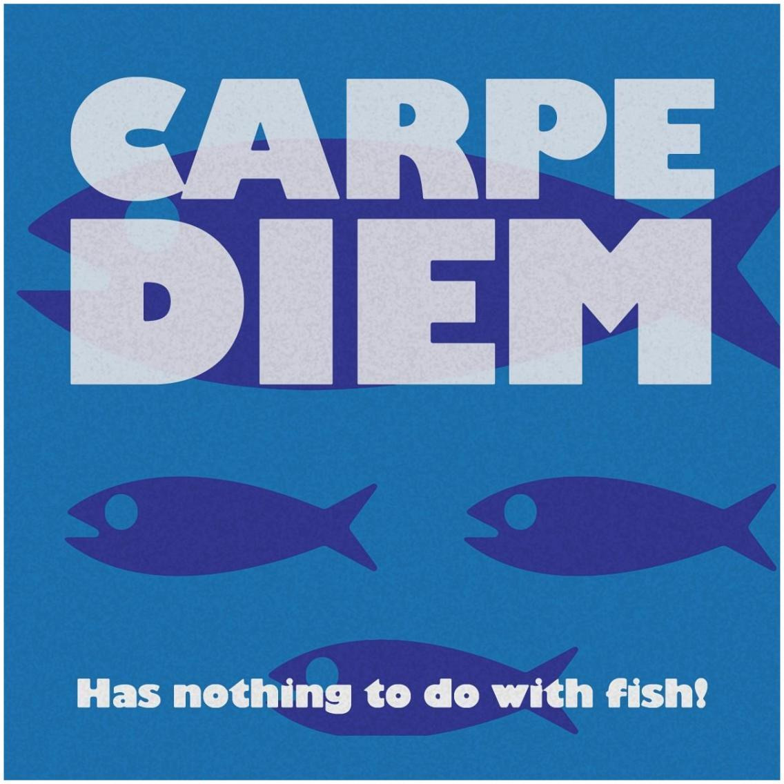 Morning Sentiments - Carpe -Paper Art-32&quotx32"