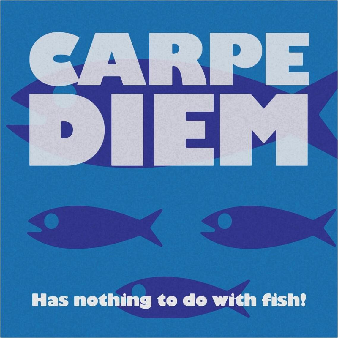 Morning Sentiments - Carpe -Paper Art-38&quotx38"