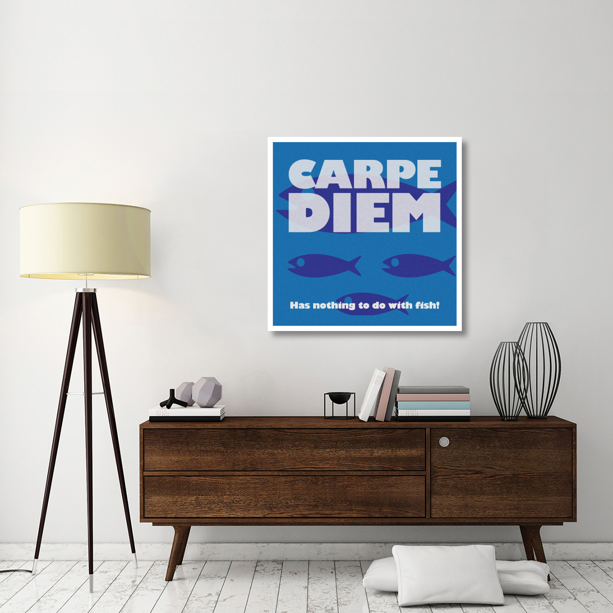 Morning Sentiments - Carpe -Paper Art-38&quotx38"