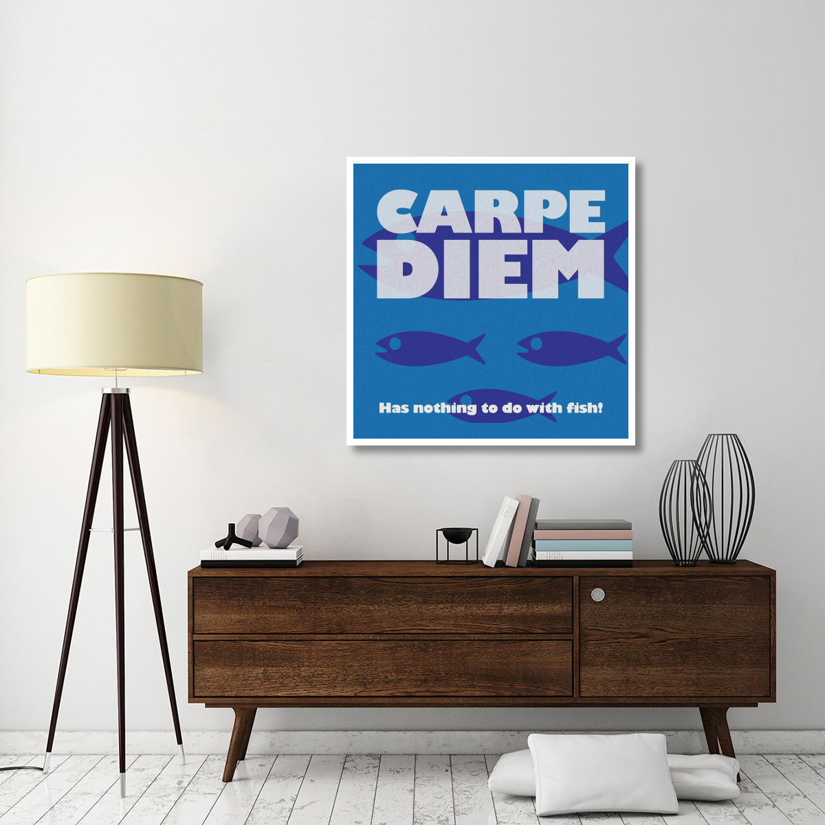 Morning Sentiments - Carpe -Paper Art-42&quotx42"