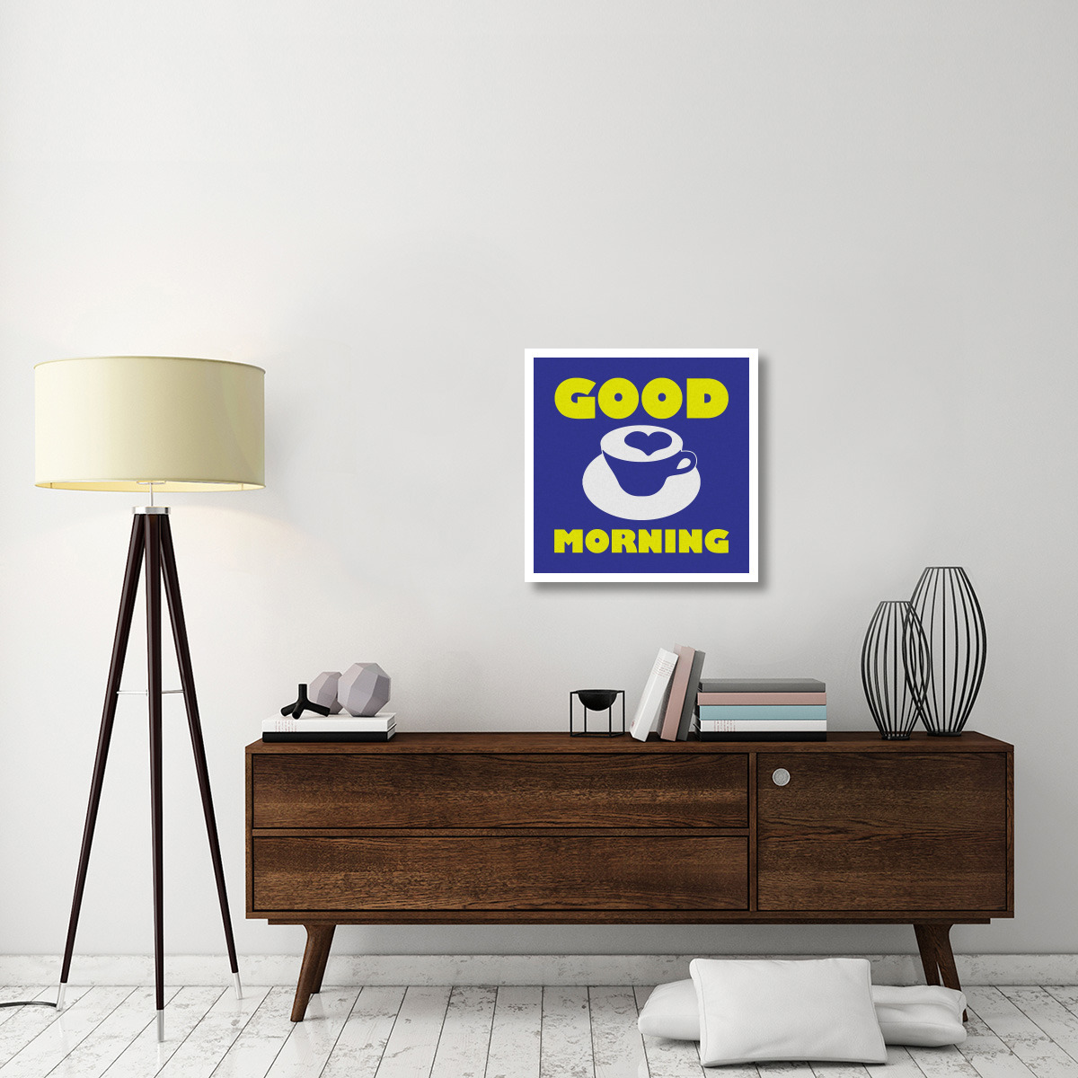 Morning Sentiments - Good Morning -Paper Art-26&quotx26"
