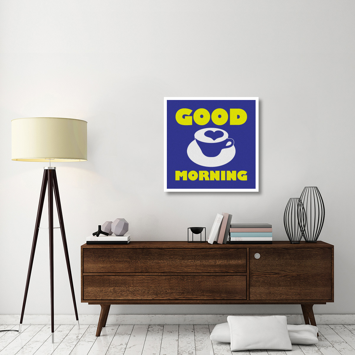 Morning Sentiments - Good Morning -Paper Art-32&quotx32"