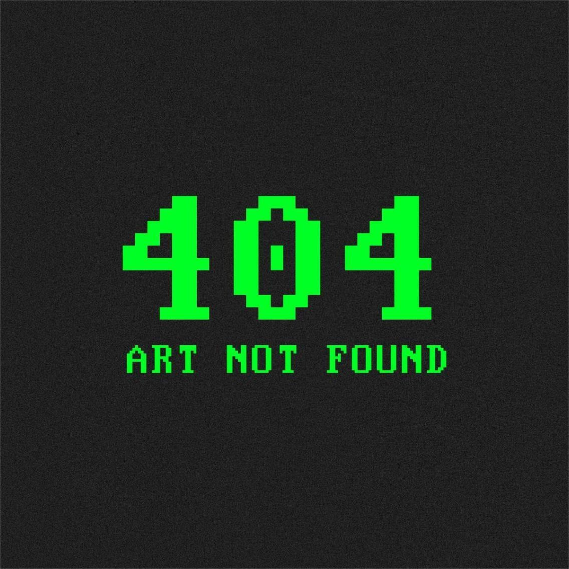 Virtual Messages in the Real World - 404 Square Green -Paper Art-38&quotx38"