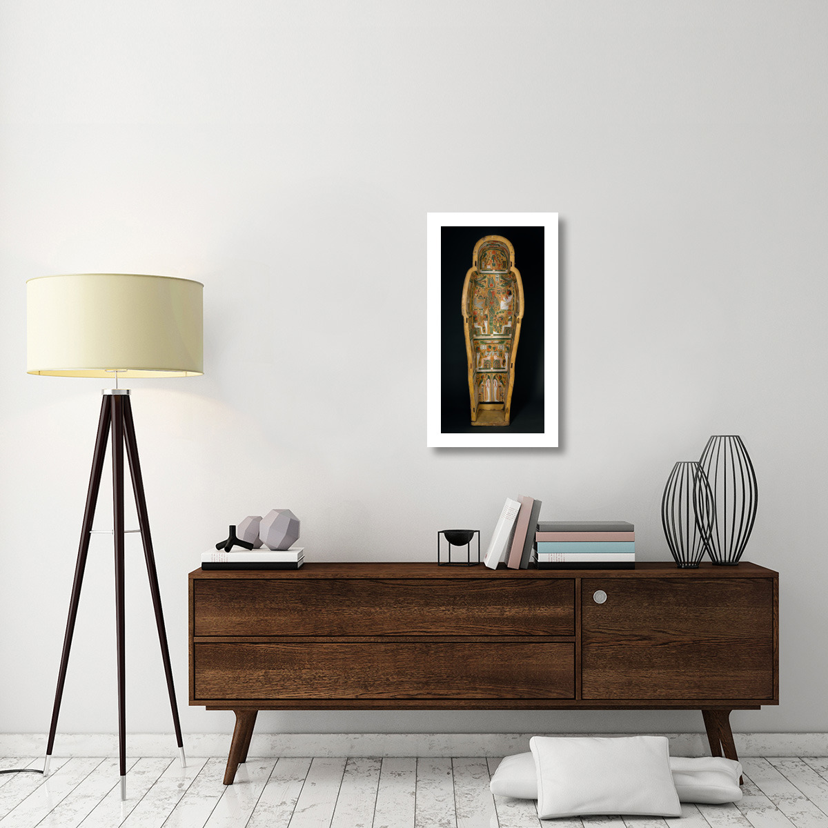 Coffin of Bakenmut - Interior, c. 1000-900 BC -Paper Art-17&quotx32"