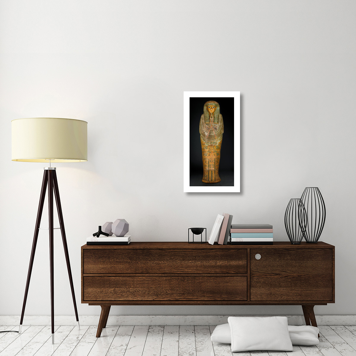 Coffin of Bakenmut - Exterior, c. 1000-900 BC -Paper Art-17&quotx32"