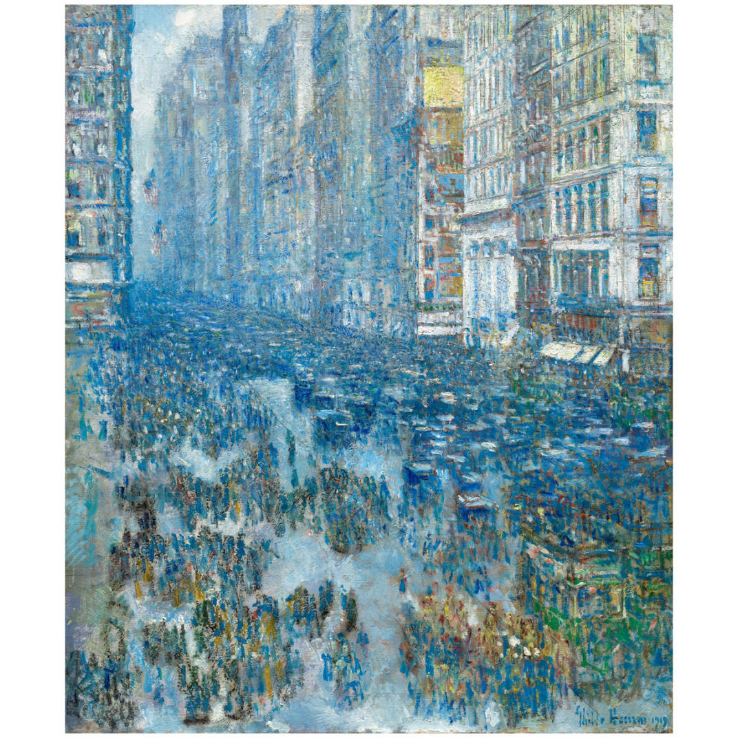 Fifth Avenue, 1919 -Paper Art-27&quotx32"