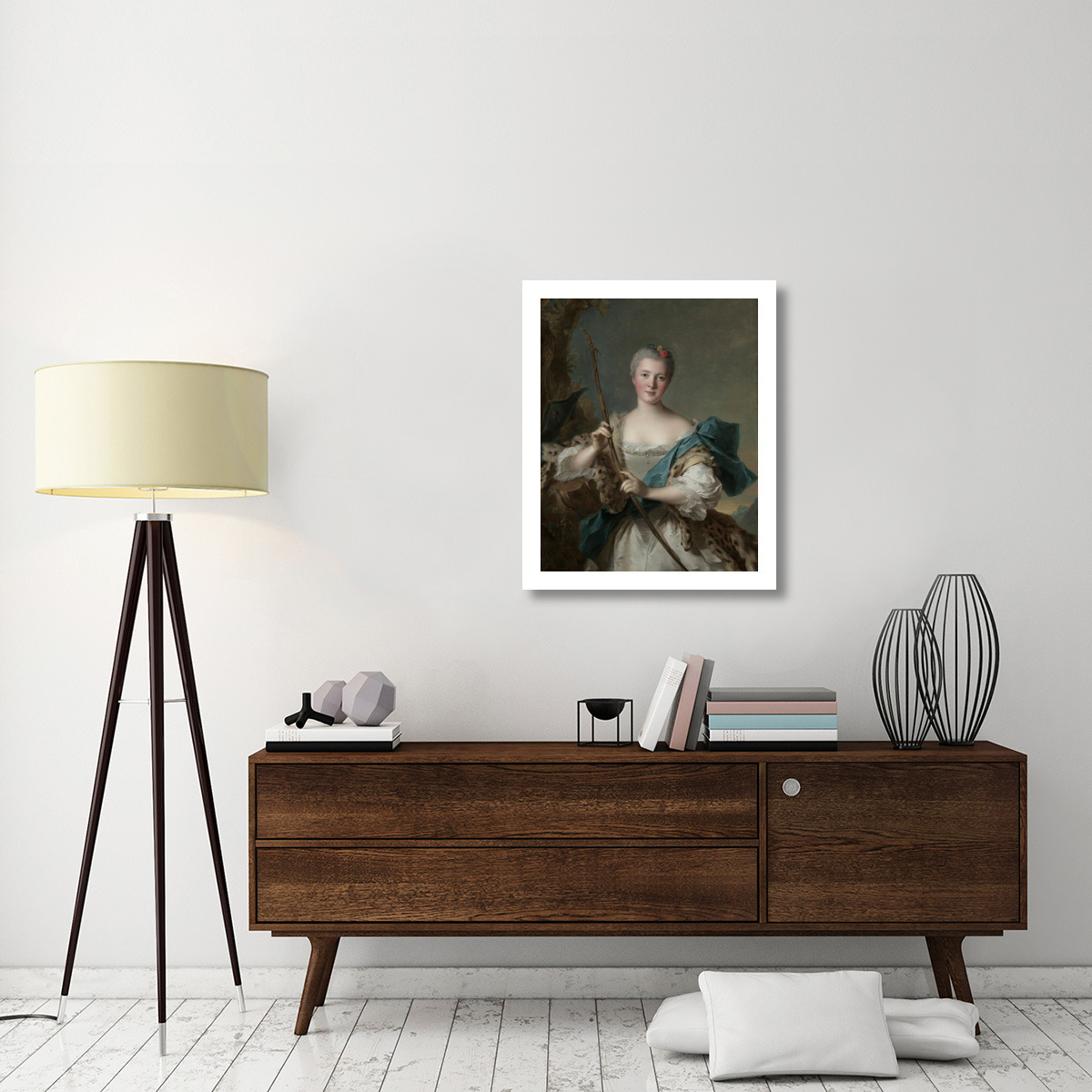 Portrait of a Woman as Diana, 1752 -Paper Art-26&quotx32"