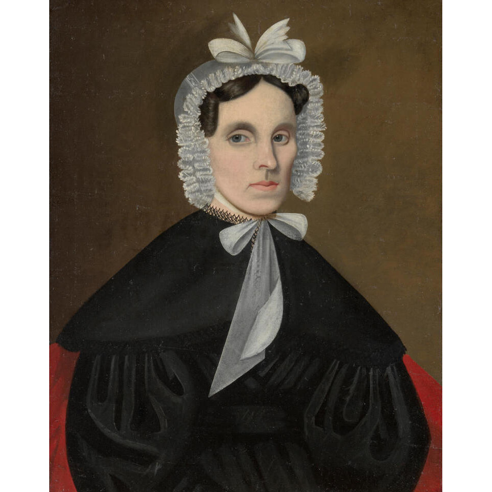 Sally Avery Olds, 1837 -Paper Art-14.8&quotx18"