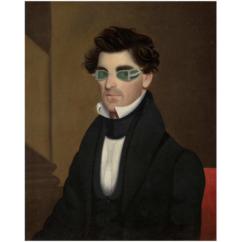 Nathaniel Olds, 1837 -Paper Art-19.6&quotx24"