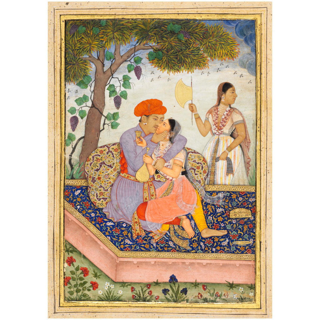 Lovers Embracing, c. 1630-1650 -Paper Art-17.603&quotx24"