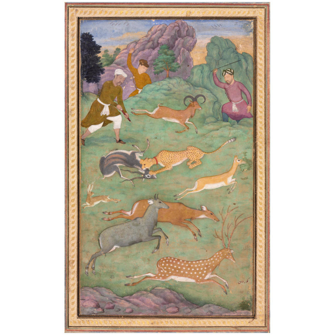 Antelope and Deer Hunt, c. 1607-1608 -Paper Art-20.634&quotx32"
