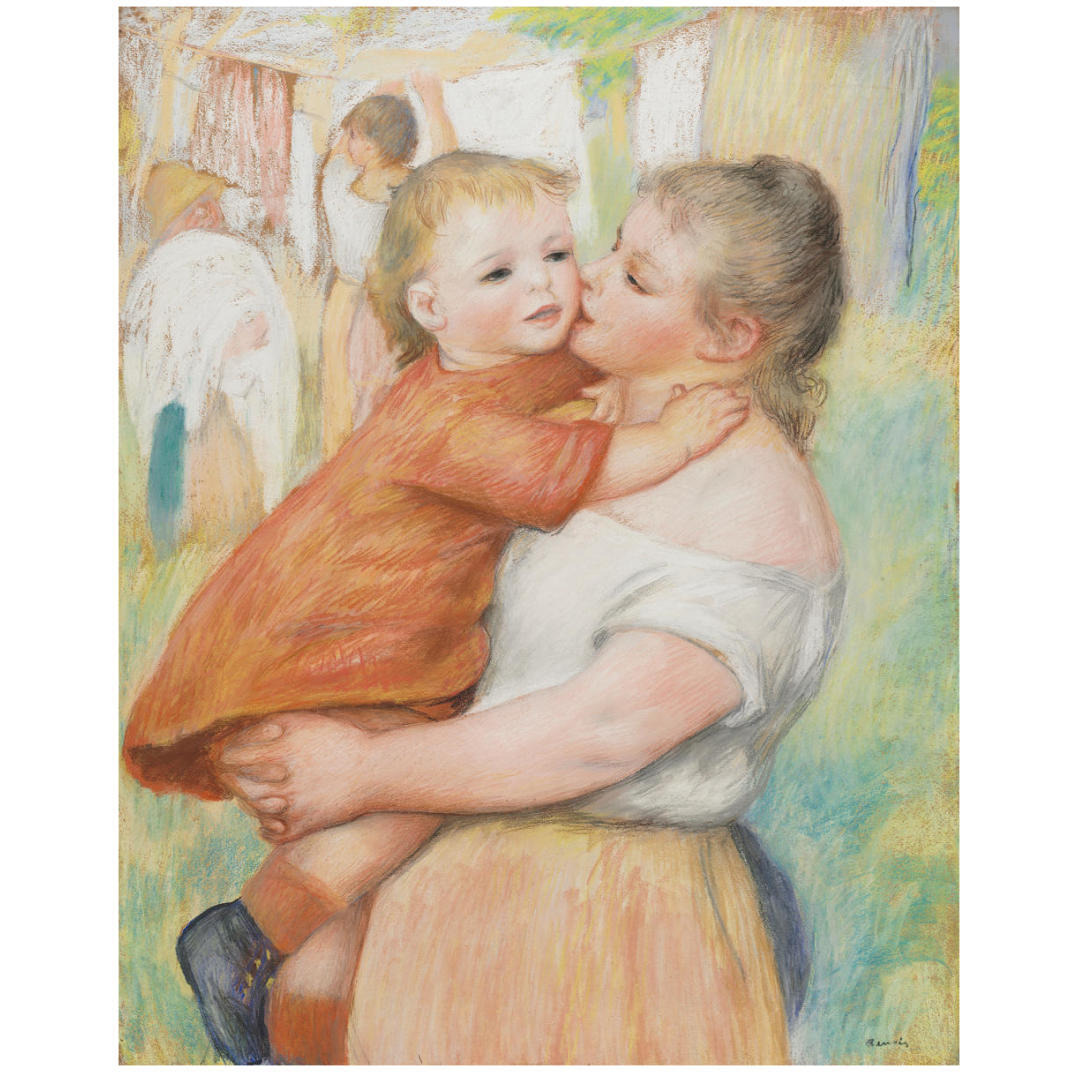 Mother and Child, 1886 -Paper Art-25.81&quotx32"