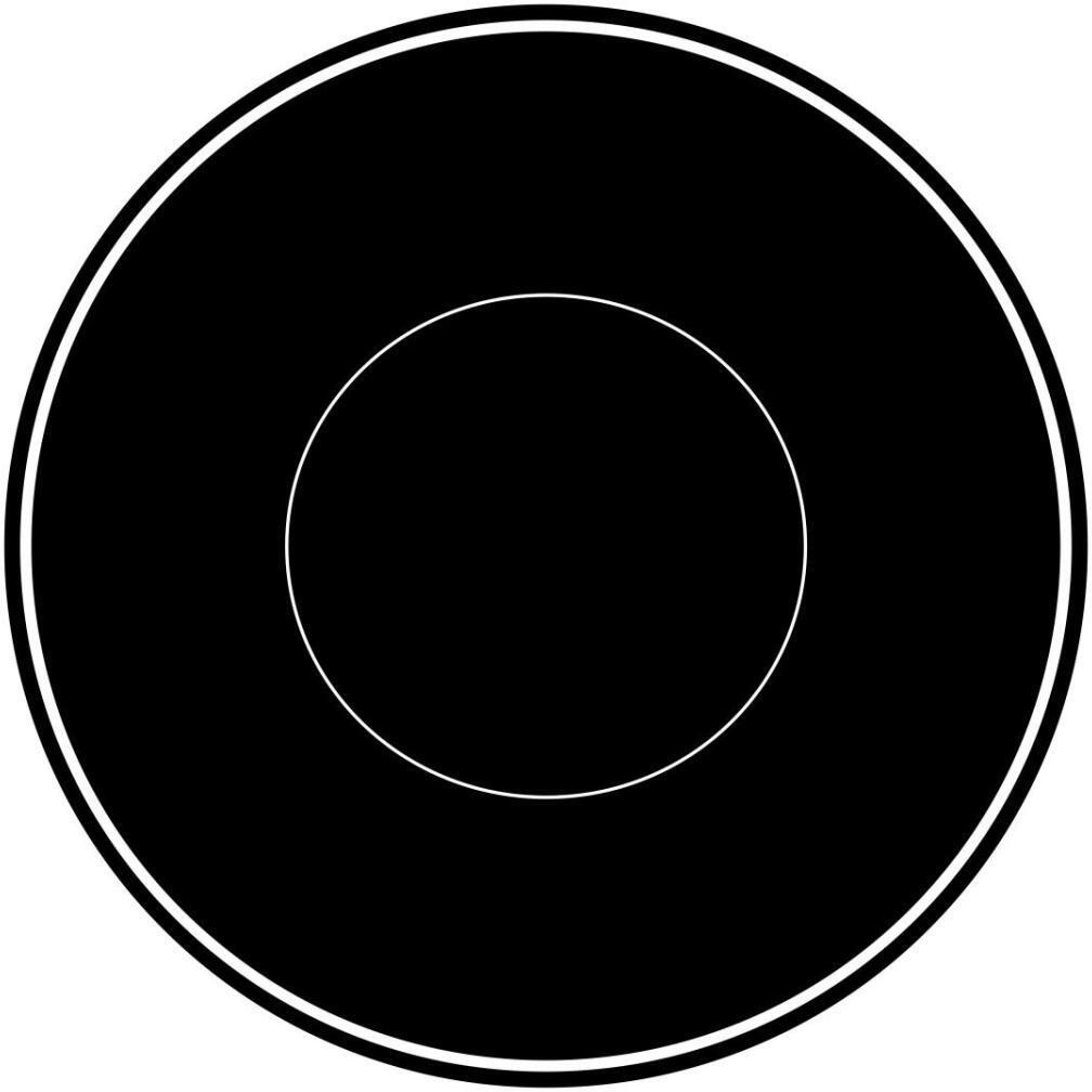 Mealtime Black on White - Plate -Paper Art-32&quotx32"
