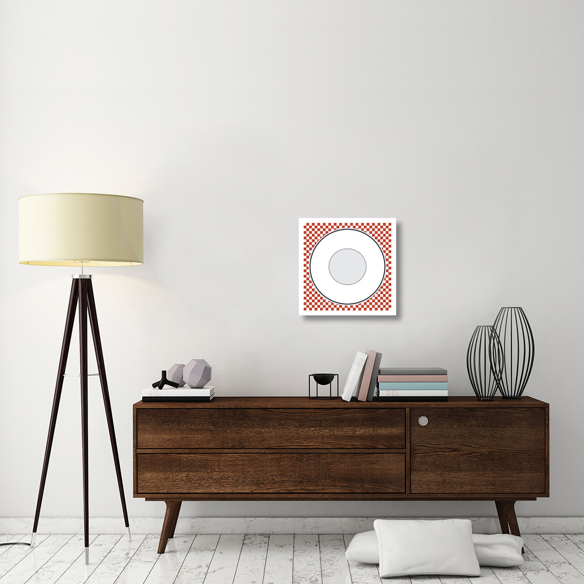 Mealtime Picnic - Plate -Paper Art-20&quotx20"