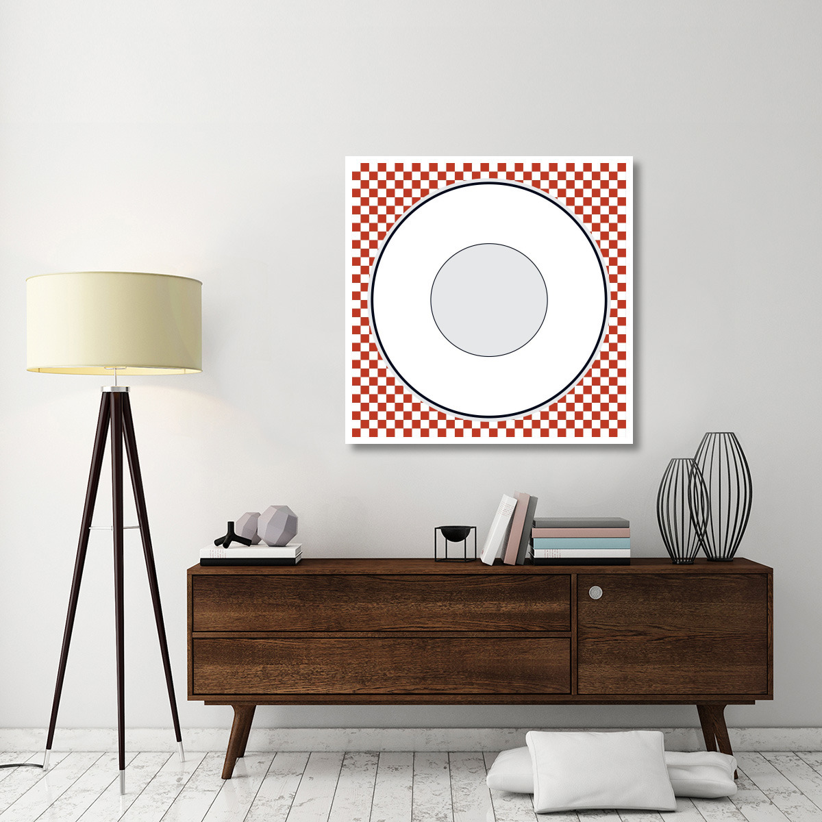 Mealtime Picnic - Plate -Paper Art-42&quotx42"