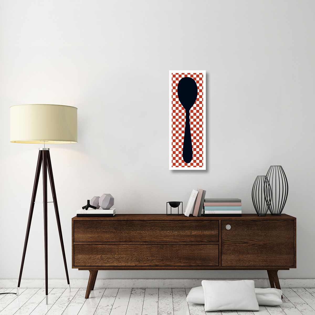 Mealtime Picnic - Spoon -Paper Art-14&quotx38"