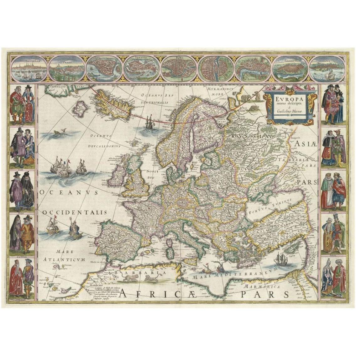 Map of Europe -Paper Art-34&quotx26"
