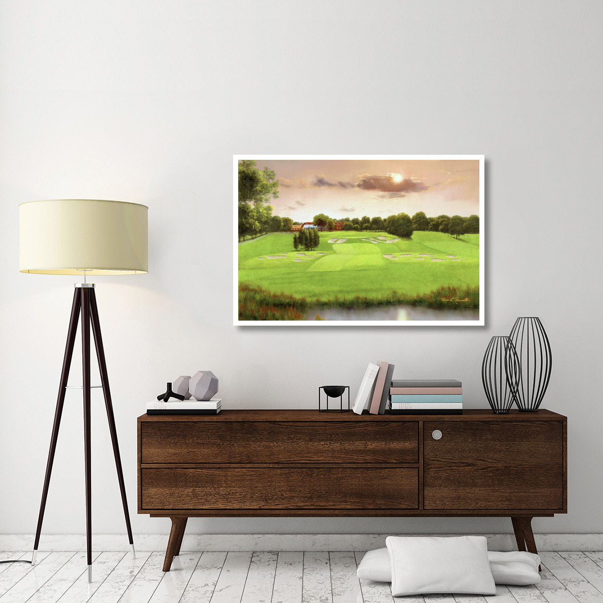 Bethpage Black -Paper Art-50&quotx34"