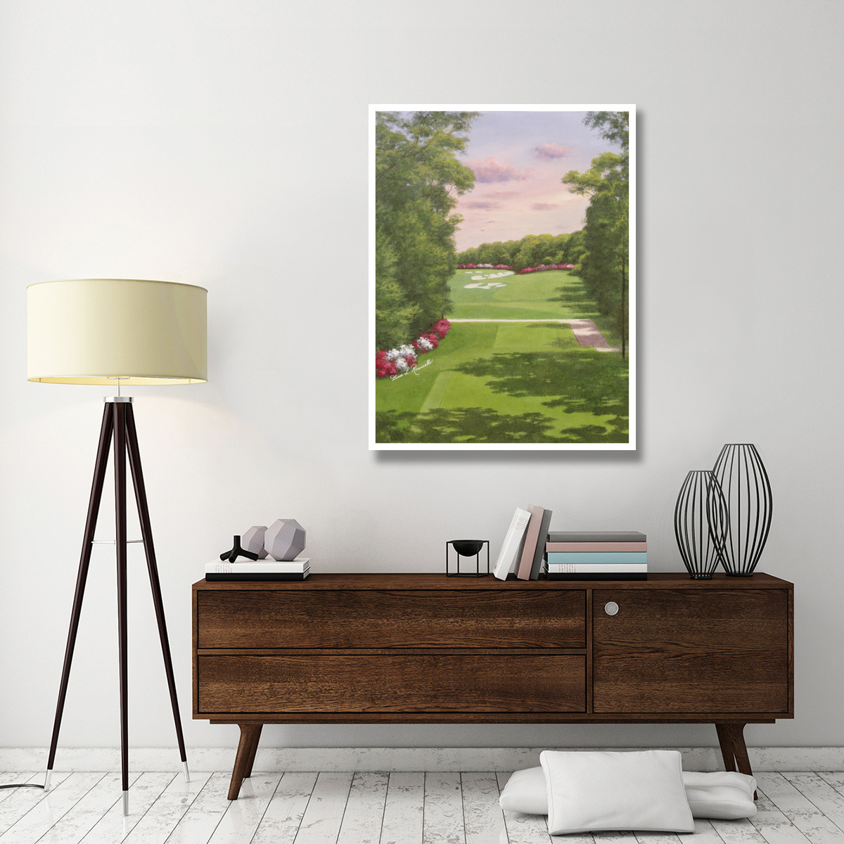4th Hole Bethpage Black -Paper Art-38&quotx50"