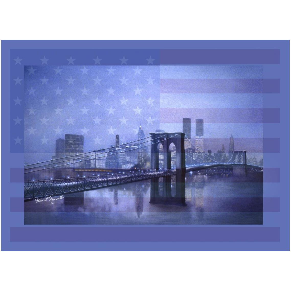 America Forever -Paper Art-34&quotx26"