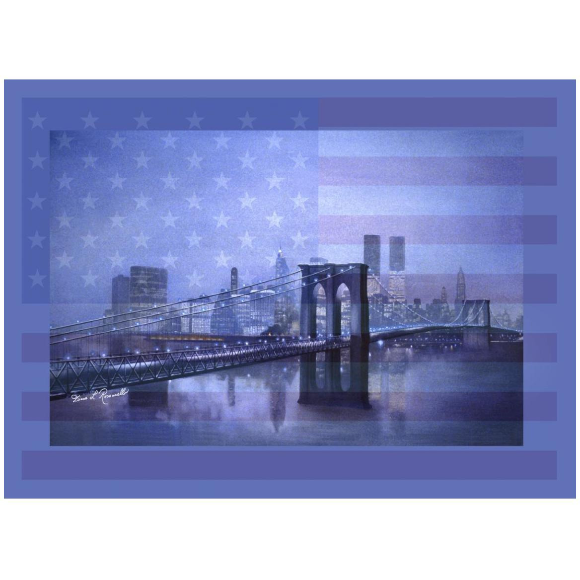 America Forever -Paper Art-50&quotx38"