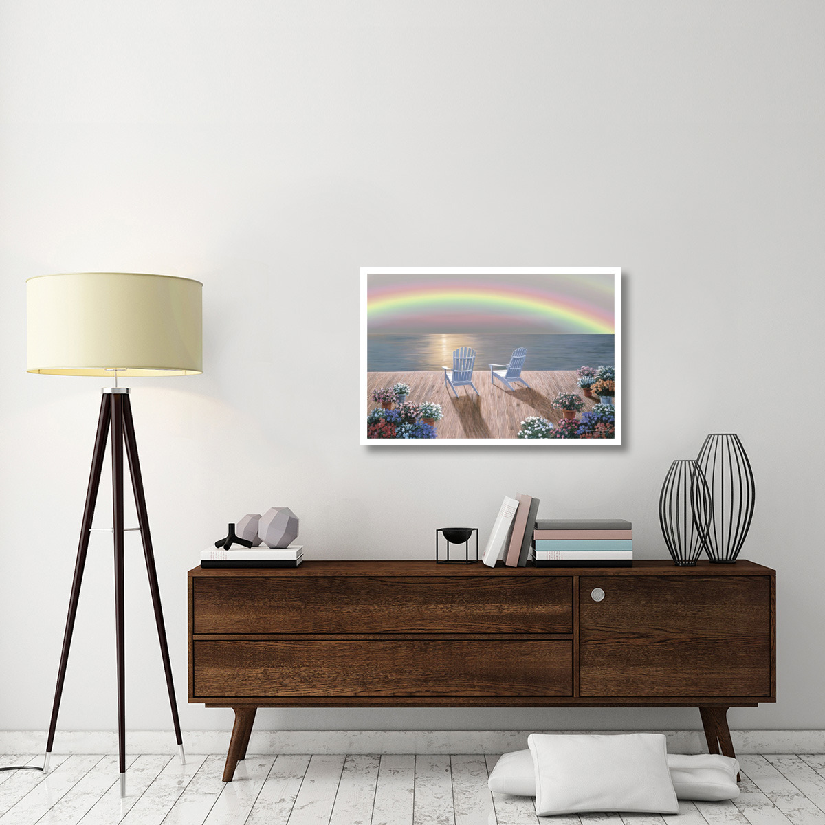 Rainbow Wishes -Paper Art-38&quotx26"