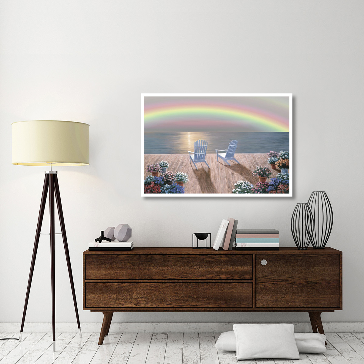 Rainbow Wishes -Paper Art-50&quotx34"