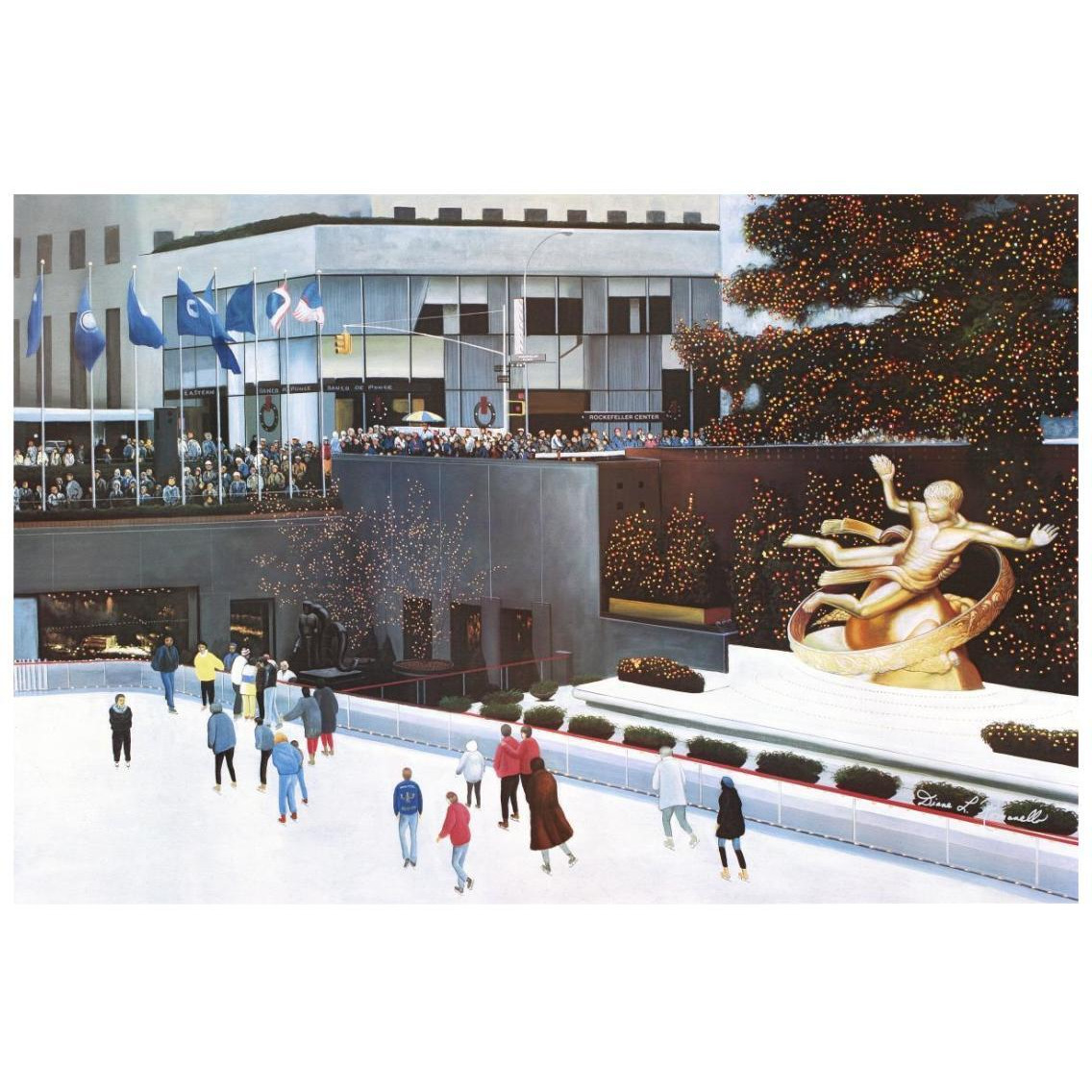 Rockefeller Center -Paper Art-26&quotx18"
