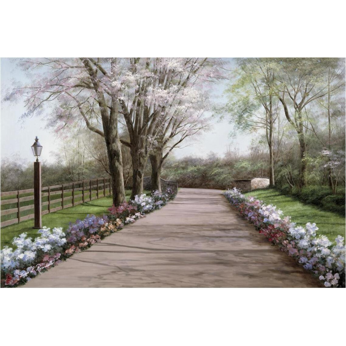 Country Lane -Paper Art-38&quotx26"