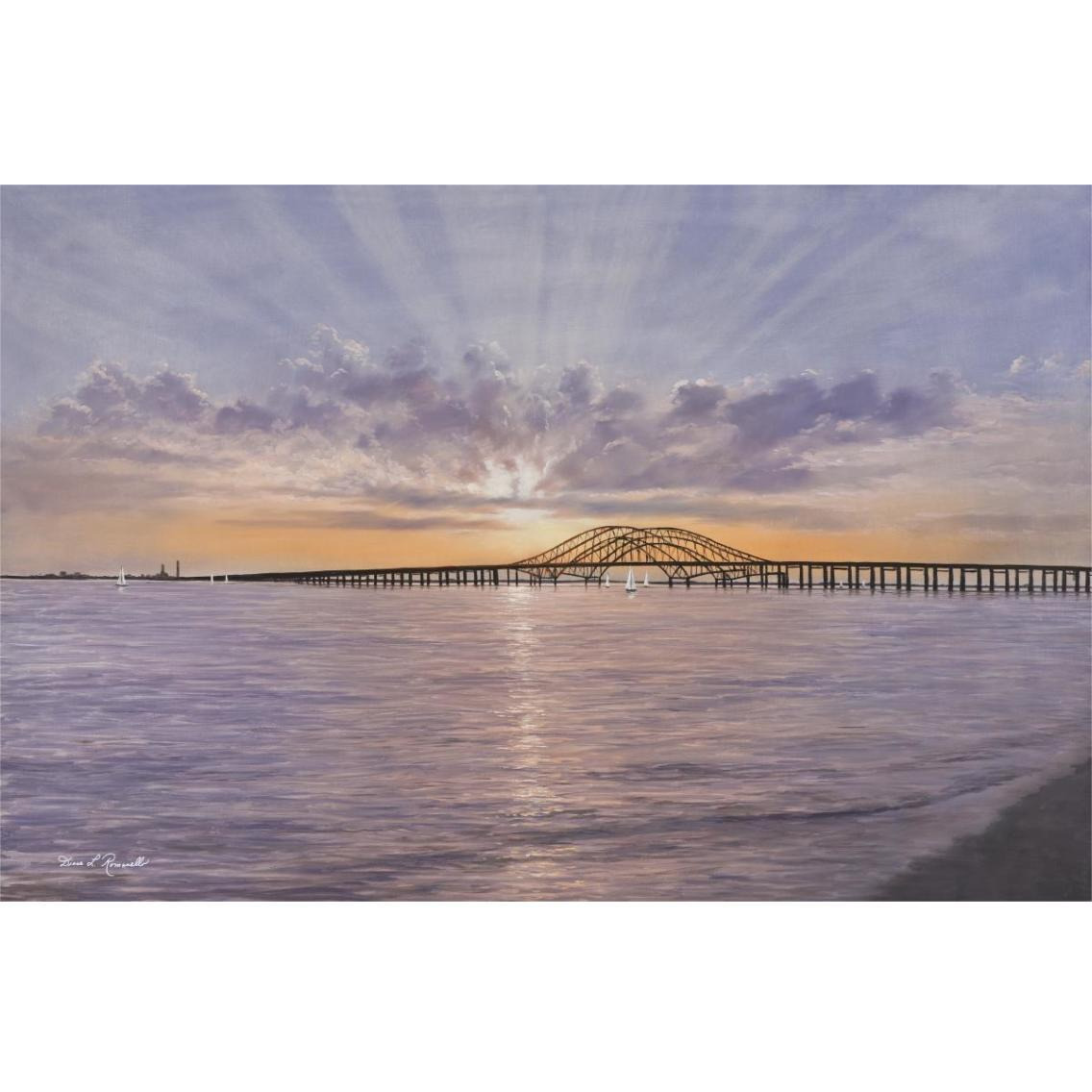 Sun Rays Over Captree -Paper Art-38&quotx26"