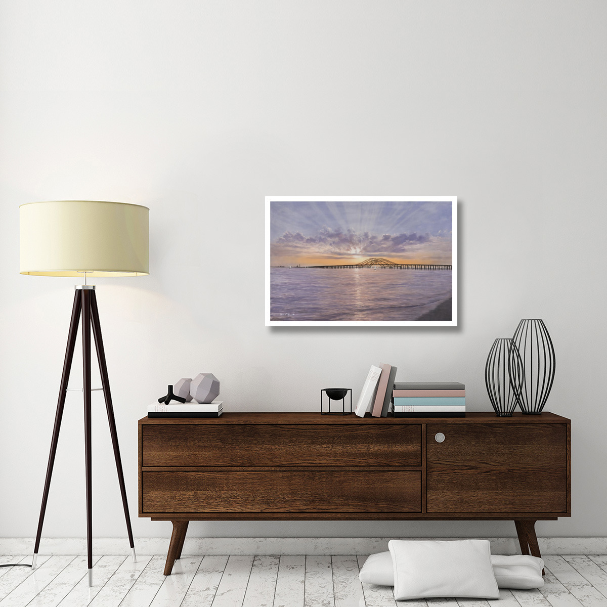 Sun Rays Over Captree -Paper Art-38&quotx26"