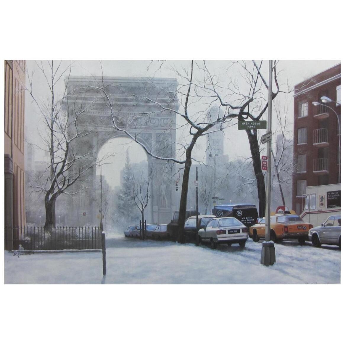 Wash Square -Paper Art-20&quotx14"