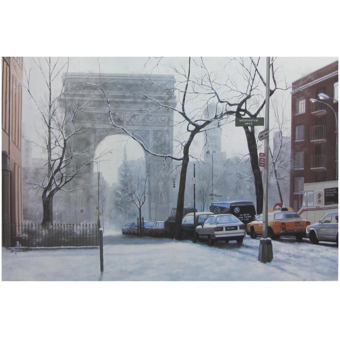Wash Square -Paper Art-32&quotx22"