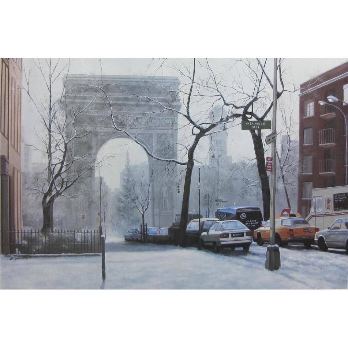 Wash Square -Paper Art-38&quotx26"