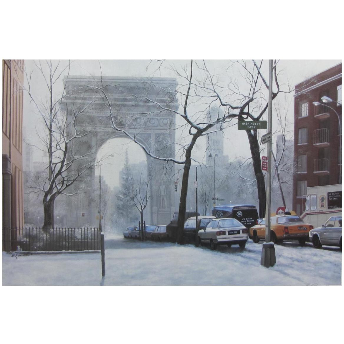 Wash Square -Paper Art-50&quotx34"