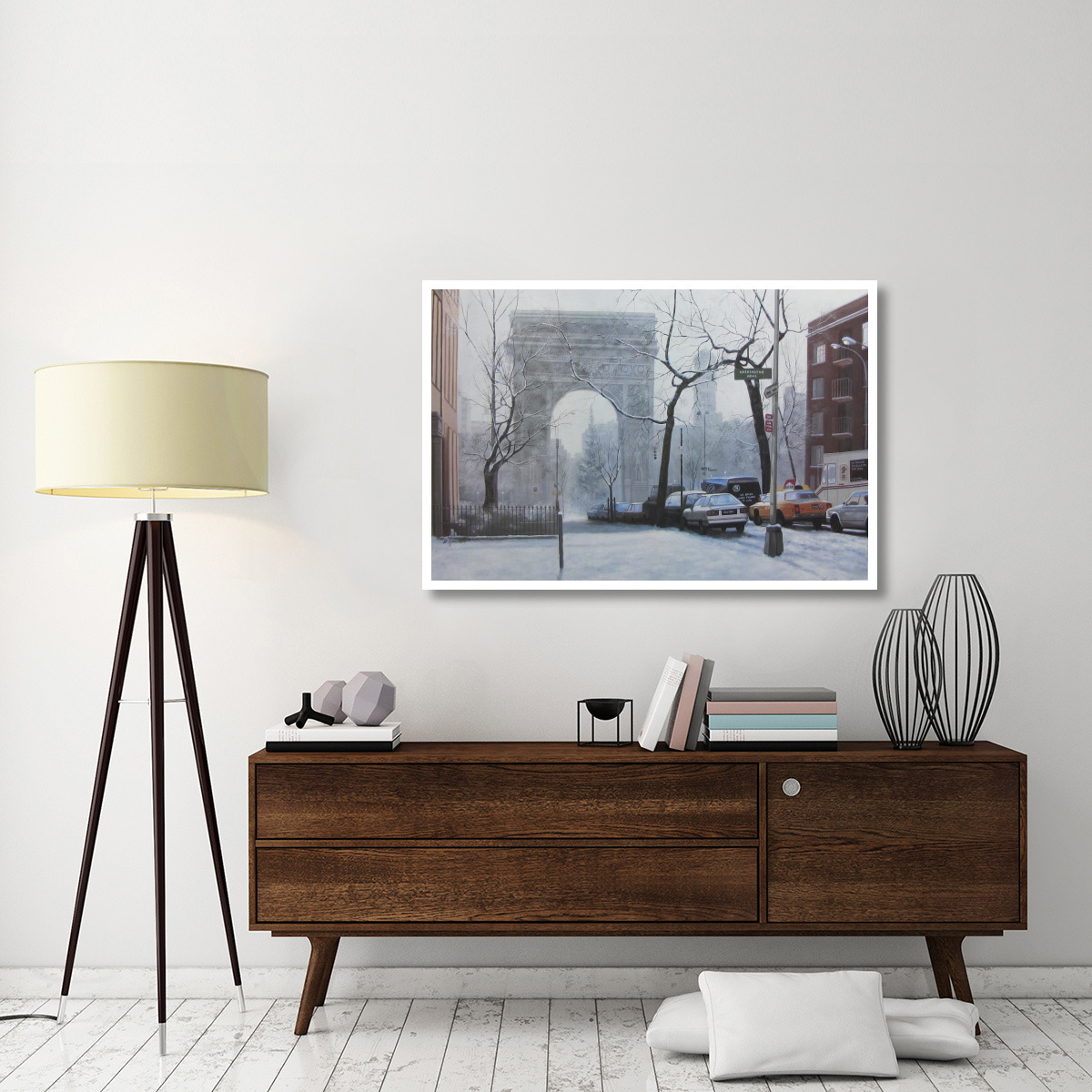 Wash Square -Paper Art-50&quotx34"